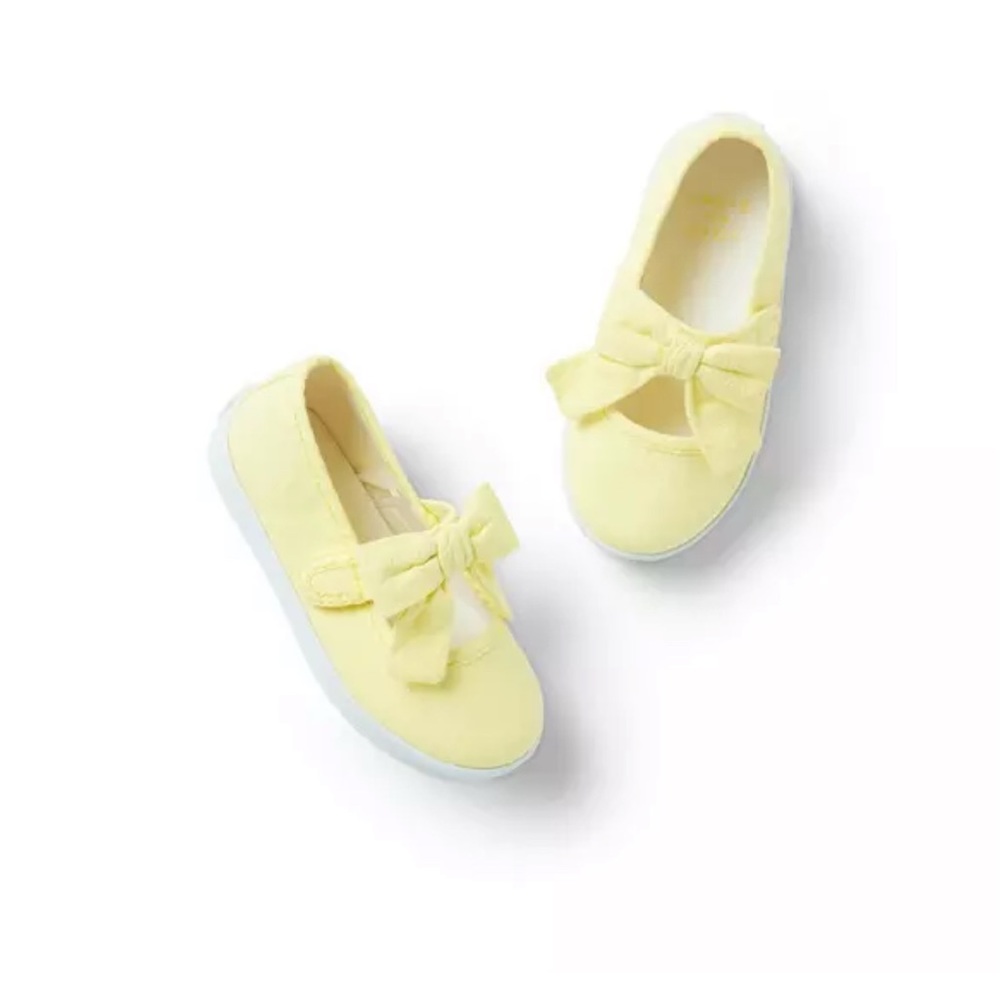 Janie and Jack Seersucker Bow Sneaker